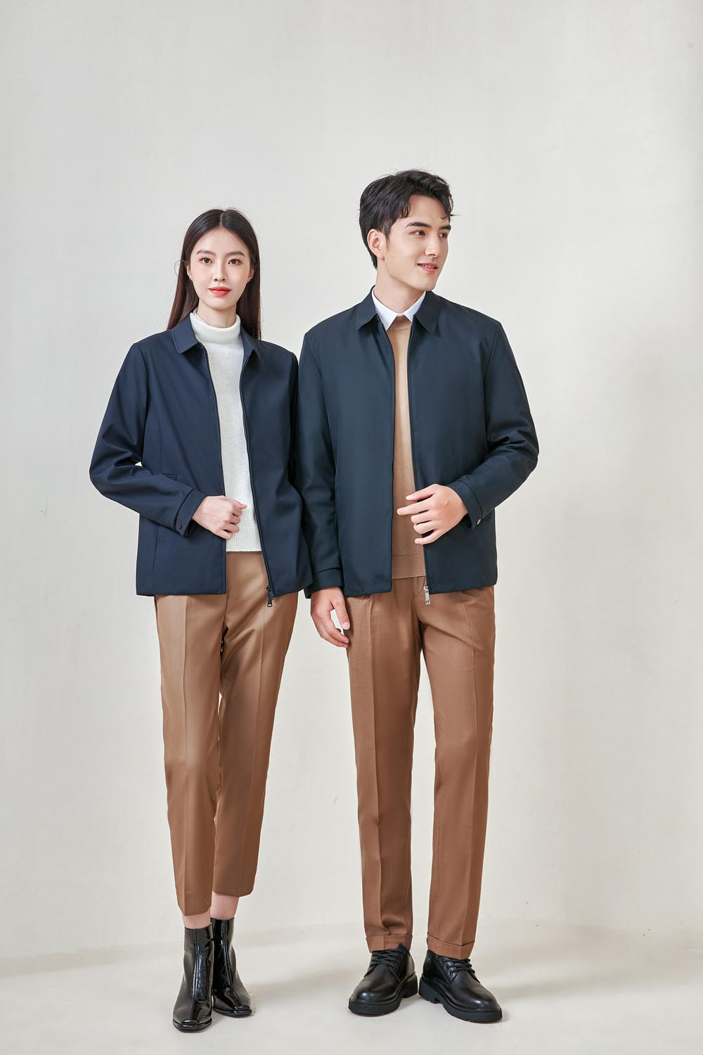 鵝絨男女夾克可脫卸內膽鵝絨